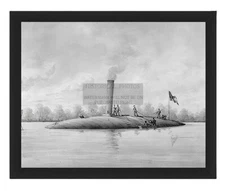 CSS MANASSAS FIRST IRON CLAD CONFEDERATE RAMMING SHIP 8X10 FRAMED PHOTO
