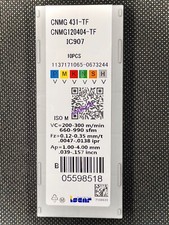 New ISCAR CNMG 431-TF IC907 CNMG 120404-TF Carbide Inserts 10PCS