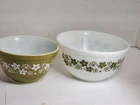 Vintage pyrex crazy daisy 401,402,1 1/2qt.,1 1/2 pt nesting bowls