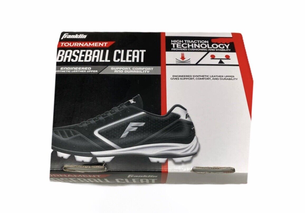 Franklin Tournament Baseball Cleats Boys Youth size 10 Brand New