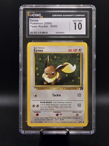 Eevee (Unlimited) graded CGC 10 for sale on eBay