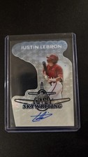 Marketplace image: 2026 Leaf Metal JUSTIN LEBRON  SKYWRITING Auto 1/1 Silver Vinyl Superfractor