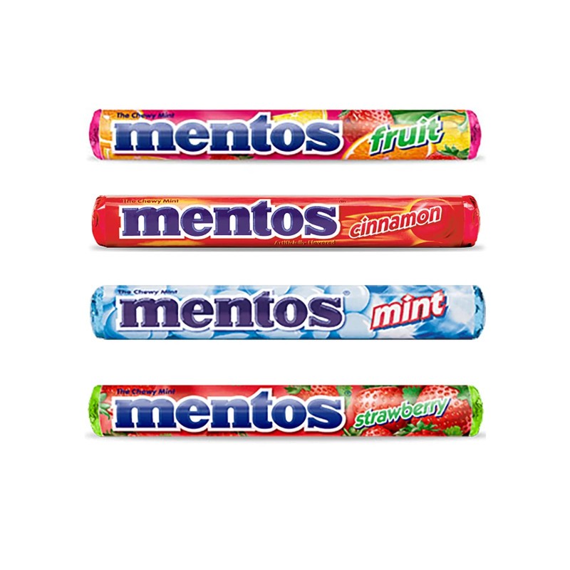 3x Mentos Discovery Gum Assorted Flavors Chewy Mint Pack New Bulk