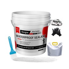 Self-Leveling Lap Sealant, White, for RV Roof Repair, UV-Resistant, Waterproof