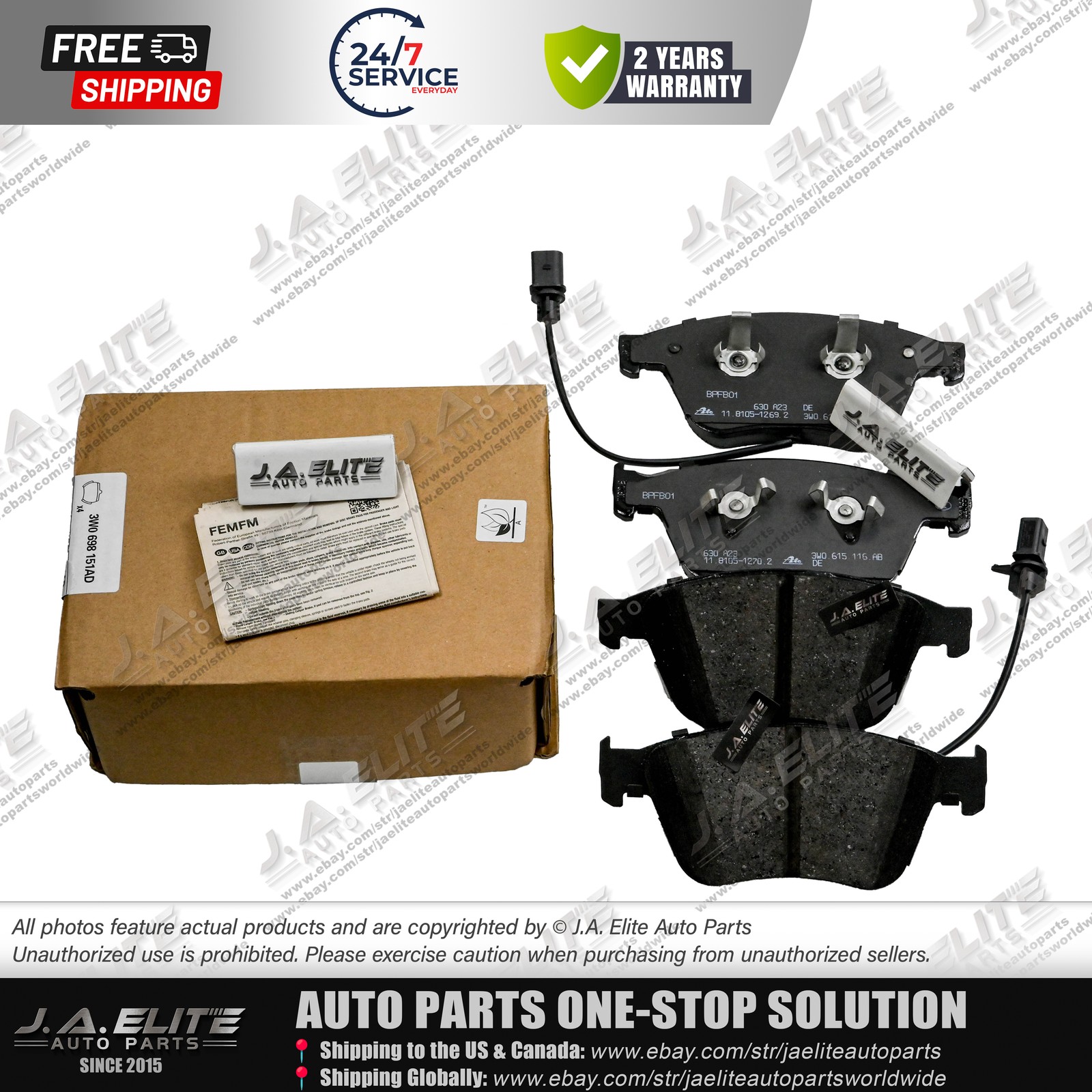 Bentley Continental GT 2006 Front Brake pad kits Set P/N 3W0698151AA