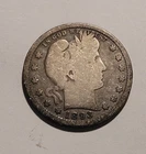 1893 U.S. BARBER QUARTER 25c COIN