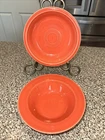 Fiestaware Fiesta HLC USA Salad/Cereal/ Soup (?) Bowl Retired Persimmon Set Of 2