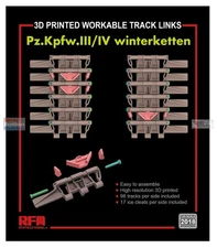RFMRM2018 1:35 Rye Field Model Panzer III/IV Winterketten Workable Track Links