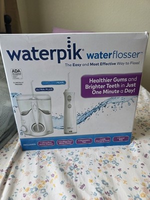 Waterpik Ultra Plus & Cordless Pearl Water Flosser Combo Dental Oral Irrigator