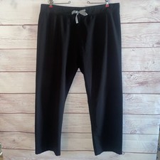 Figs Women Scrubs Pants XXL Black Straight Leg Style T21003 Technical Collection