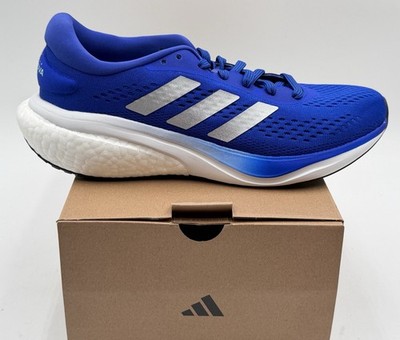 New Adidas SZ 7 Supernova 2 Sneakers RUNNING IN Blue Silver and White