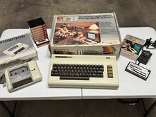 Commodore VIC-20 Vintage Home Computer Bundle w/ Box Datasette C2N 8K RAM
