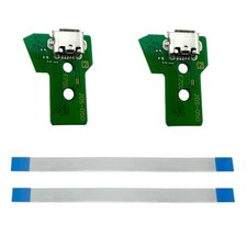 2x USB Charging Port Board JDS-050 for Sony PS4 Controller W/ Flex Cable