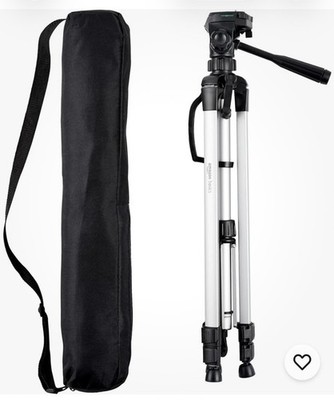 Amazon Basics 60 inch Lightweight Tripod with Bag, Silver