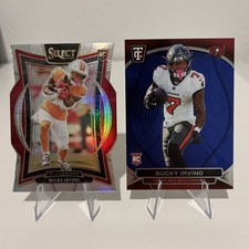 2024 Panini Totally Certified Rookies Bucky Irving #110 Mirror Blue /399 (RC)