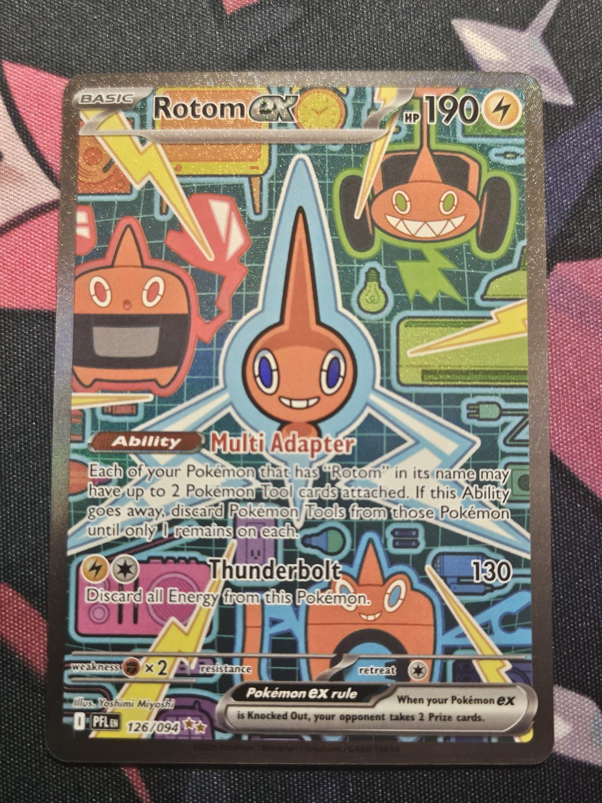 Rotom ex SIR 126/094 Me02: Phantasmal Flames Special Illustration Rare Holo NM
