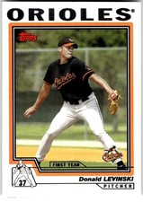 2004 Topps #306 Donald Levinski Baltimore Orioles Rookie MLB Baseball