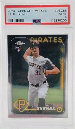 Paul Skenes RC PSA 9 2024 Topps Chrome Update Series #USC88 Pirates Rookie