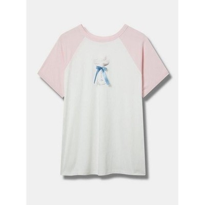 NWT Torrid Martini Satin Bow Classic Heritage Jersey Tee 2X