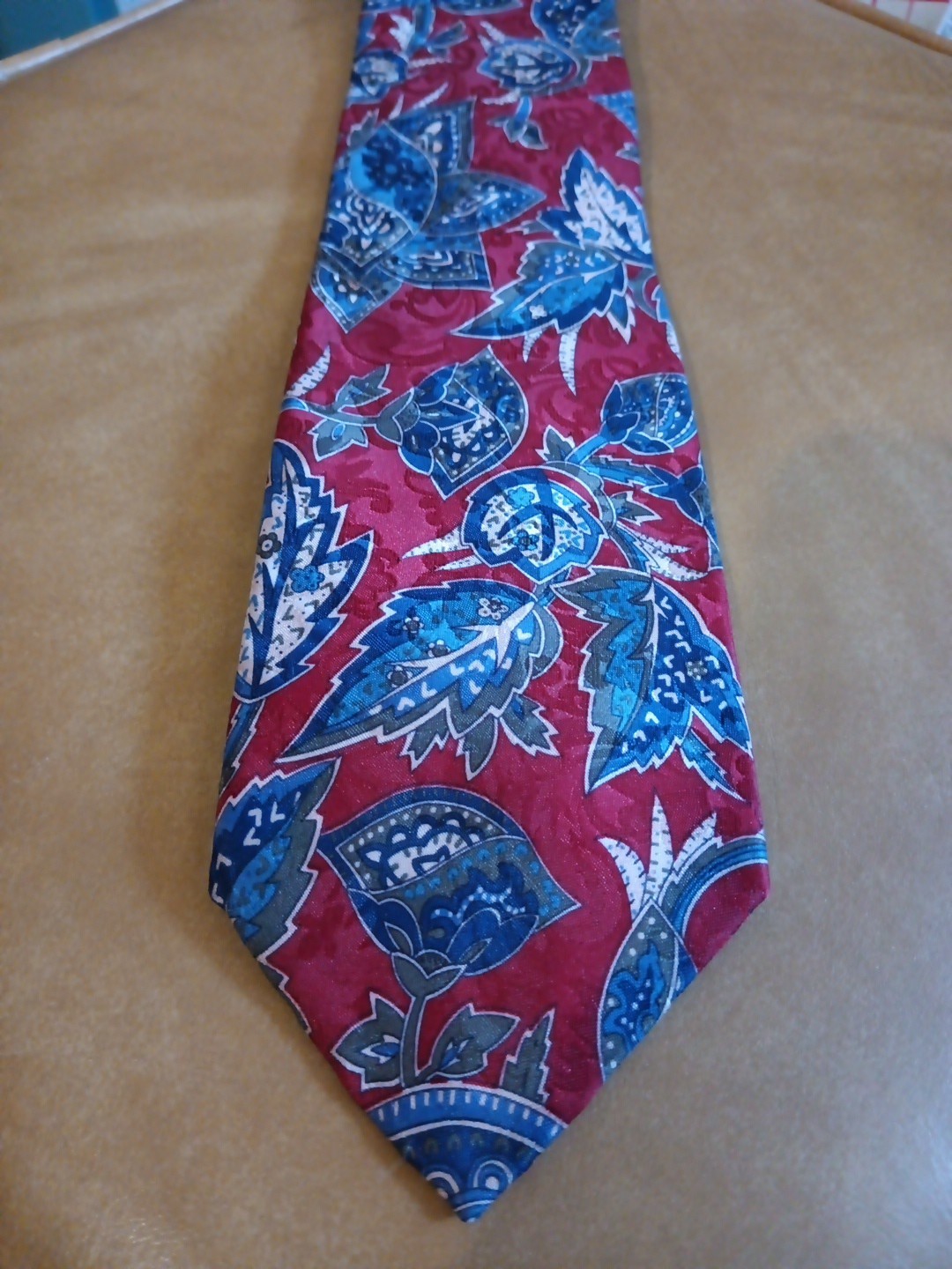 Basic Elements Polyester Men's Necktie Red& Blue … - image 5