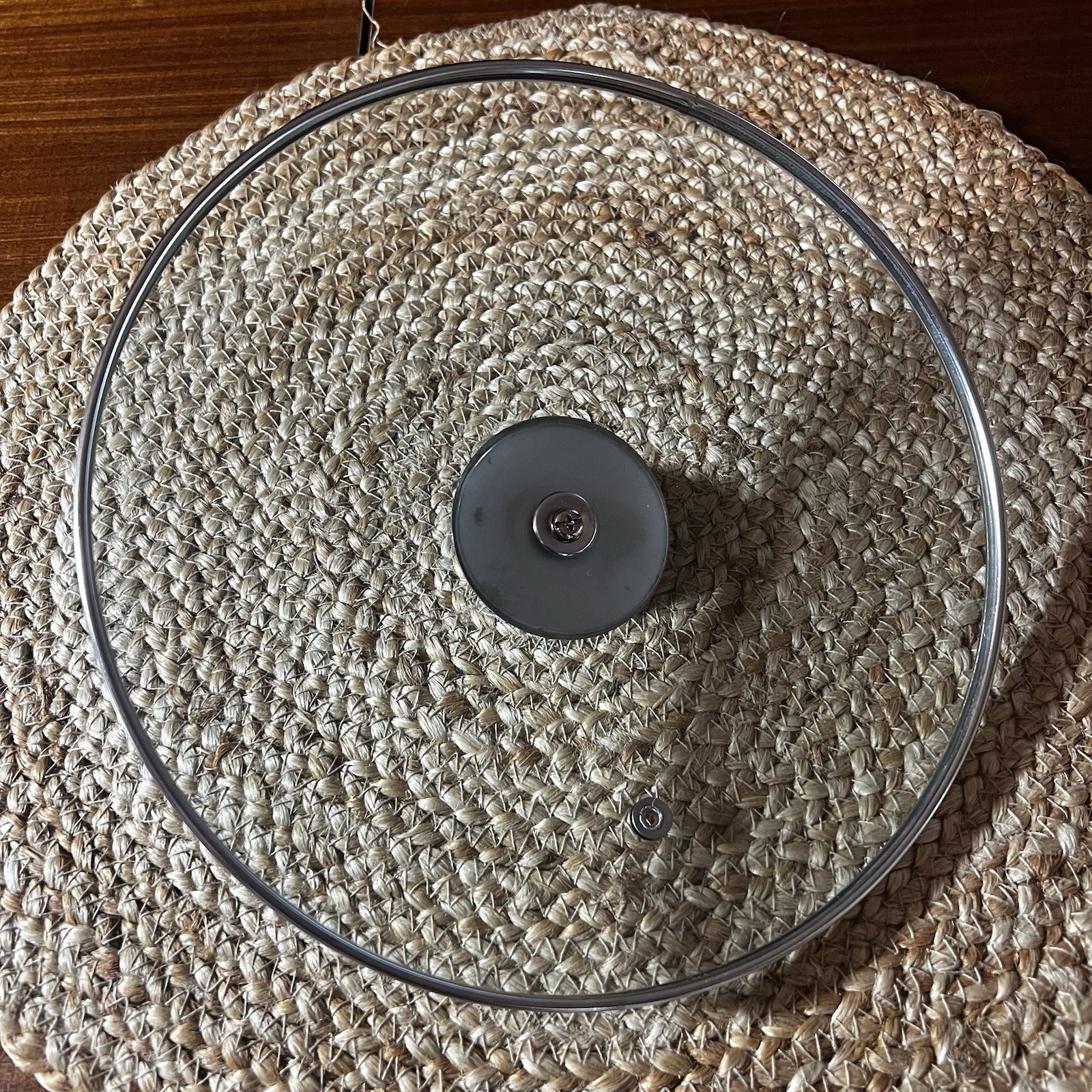 Glass/Stainless Steel Replacement Pot Lid w/Steam Vent Stainless Knob 8.75”