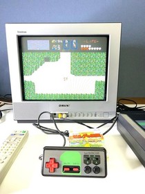 SHARP Twin Famicom Console System AN-505BK Black [Maintained Belt Replaced]