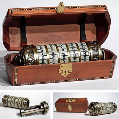 The Da Vinci Code Sakrileg Kryptex Fertig-Modell Noble Collection Life-Size OVP