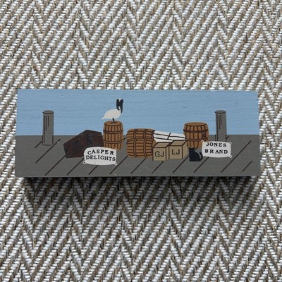The Cat s Meow Village 1994 Caspers Delight and Jones Delight Dock Shelf Sitter