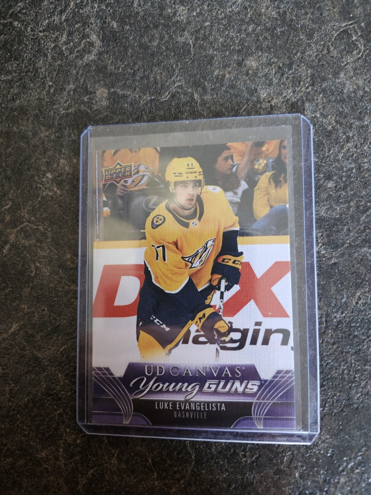 2023-24 Upper Deck Series 1 Young Guns Canvas Luke Evangelista Card# C108