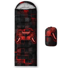 Axolotl Gamepad Sleeping Bag,3 Season Warm and Cool Weather Game Console Slee...