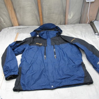 Columbia Titanium Jacket Men XL Blue Winter Snow Waterproof Removable Liner 3in1