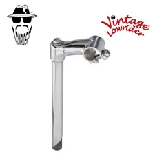 12" LONG GENUINE ORIGINAL LOWRIDER STEEL STEM (SIZE 21.1MM) KP-2 CHROME