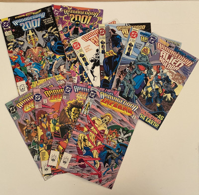 Armageddon 2001 1-2, Inferno 1-4  & Alien Agenda 1-4 Complete Run 1991 DC
