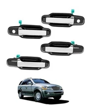 Exterior Door Handle Set (4PCS), Compatible with Chrome Hanldes (4PCS) Chrome