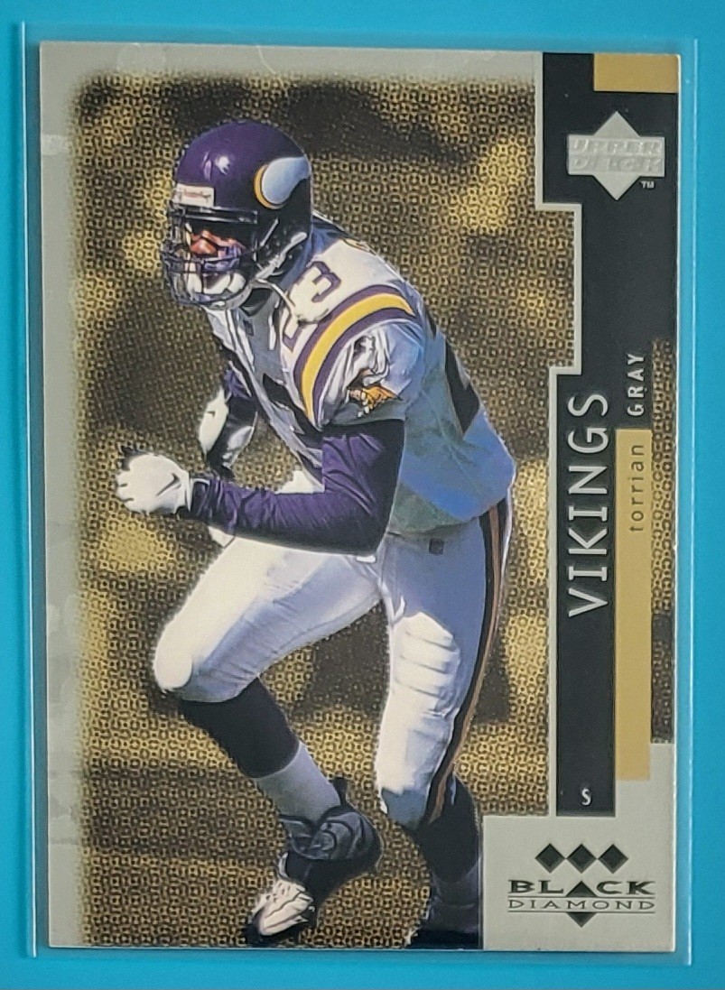1998 Upper Deck Triple Black Diamond #77 Torrian Gray Minnesota Vikings Football
