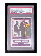 2025 Panini - Donruss - WNBA, #19, DOMINIQUE MALONGA, /99, RC, Holo Laser, PSA 9