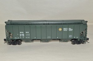 HO Proto 2000 British Columbia Ry PS2cd grain covered hopper car train MW KD's