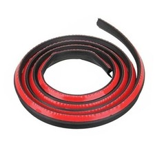 Universal 16.4Ft 5 Meters Black Rubber Car Door Edge Guards, P Shape Edge