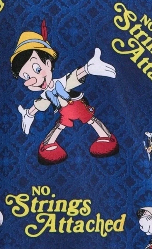 NWT Pinocchio Disney Cherokee Tooniforms Scrub Top Men’s M Blue Uniform Nurse - Image 3 of 4