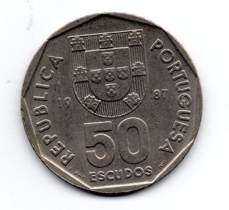 Portugal 1987, A caravel sailing to the right, 50 escudos, offers accepted