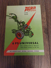 Original Prospekt Agria Type 2600 Einachsschlepper Schlepper Traktor