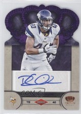 2012 Crown Royale Rookie Signatures Purple 13/25 Rhett Ellison #78 Auto 0f8