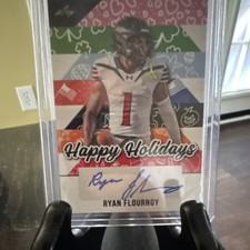 Leaf 2025 Holiday Ryan Flournoy Autograph Happy Holidays Football Card