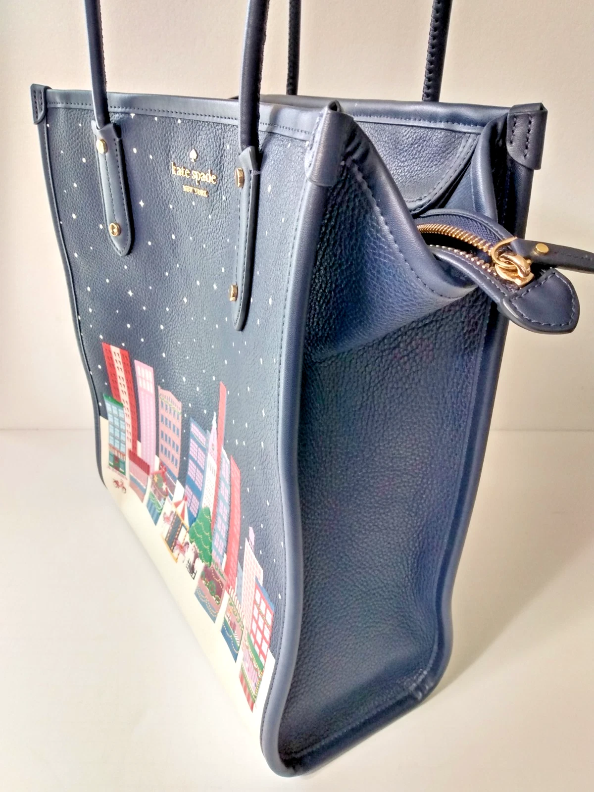 Borsa Kate Spade Ella Winter Wonders North South LargeZip Holiday edizione limitata