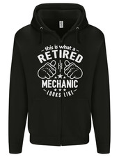 This Is What a Retired Mechanic Looks Like Mens Zip Up Hoodie