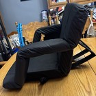 Alpcour Reclining Stadium Seat Wide Bleacher Chair with Support Cushion - Black — photo 3