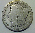 Morgan Silver Dollar, 1901-O.  Genuine (always)