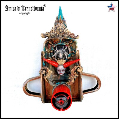 art assemblage modern original sculpture mixed media collage animal doll spider