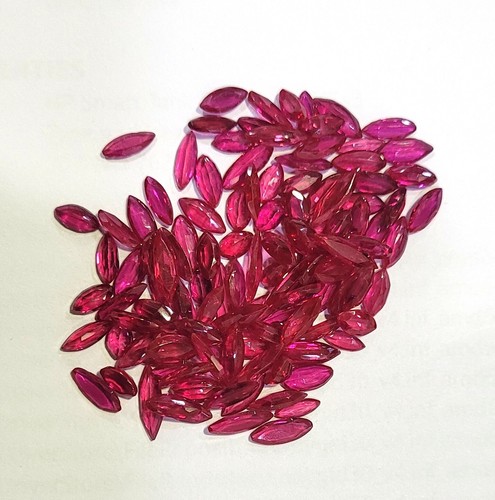 Marquise 116 PCS Lot Jewelry Use Lab Created Pink Sapphire Cubic Zircon Stones - Picture 3 of 6