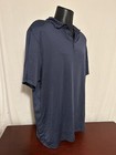 Men’s Rorie & Whelan Golf Polo Navy Blue White Polka Small Dots XL Extra Large — photo 3